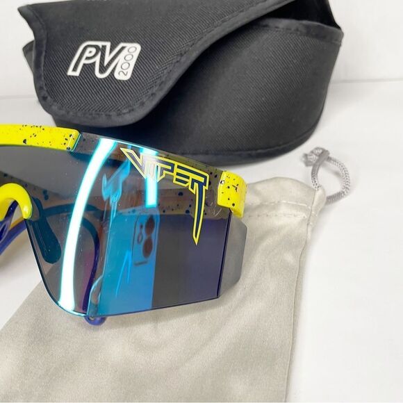 Pit Viper 2000 The Montucky Coldsnacks turquoise sunglasses with case/box. NWT - Picture 3 of 9